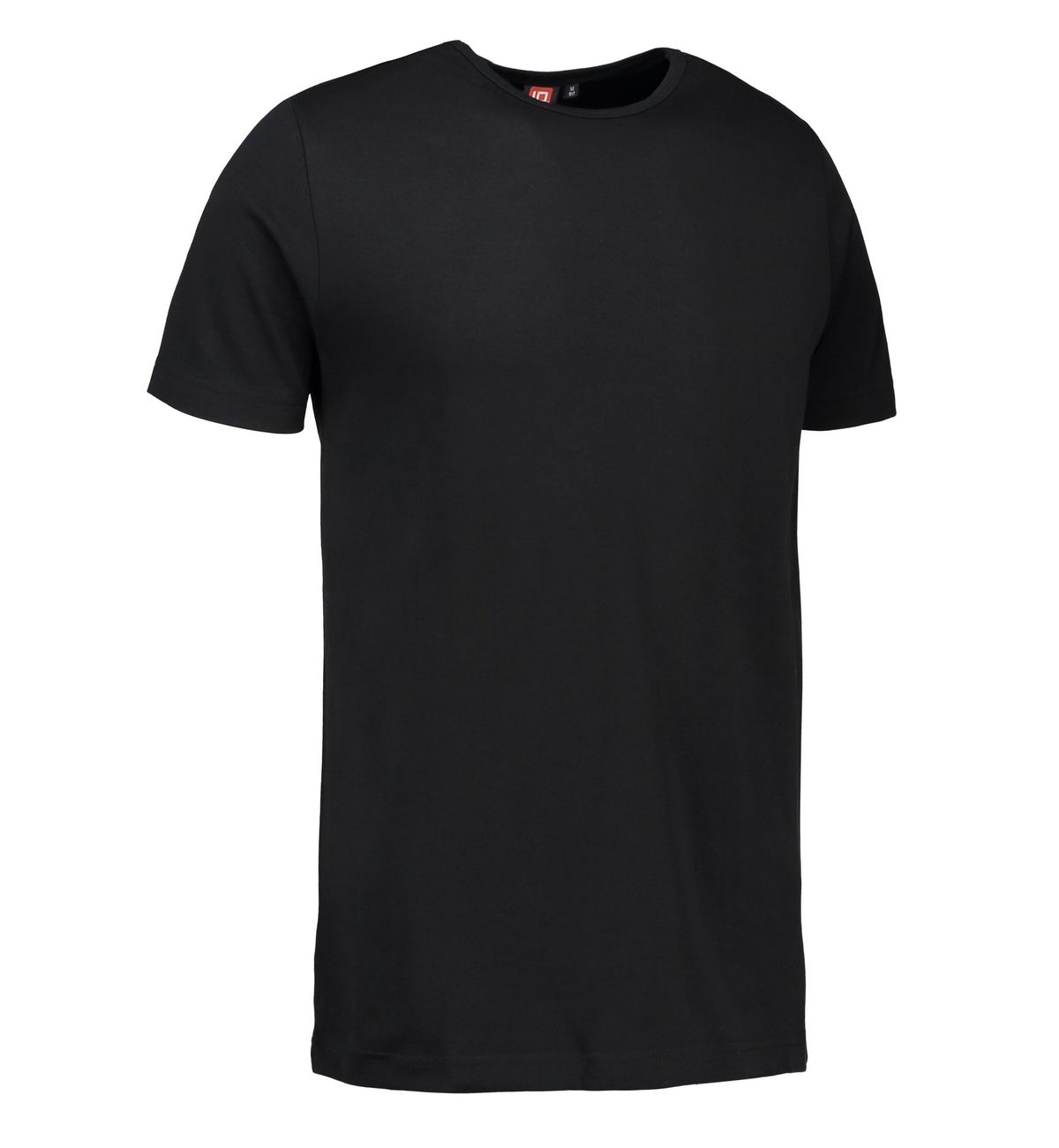 Sort t-shirt med rund hals til mænd - 3XL