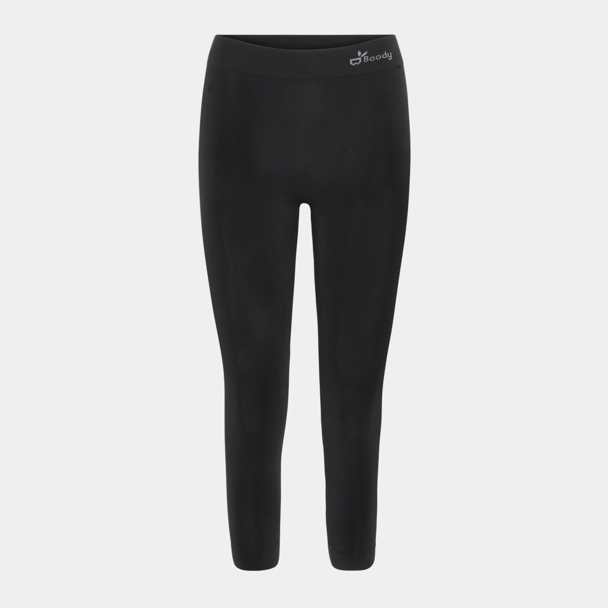 Sorte bambus 3/4 leggings, slidstærke samt åndbare fra Boody, L