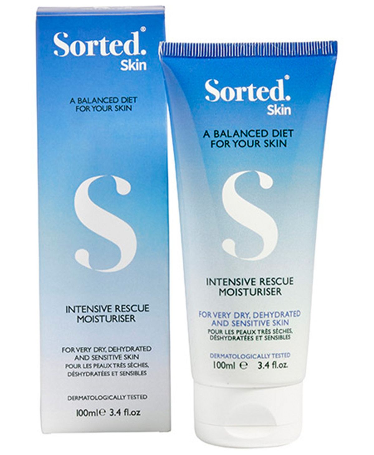 Sorted Skin Intensive Rescue Moisturiser, 100ml.