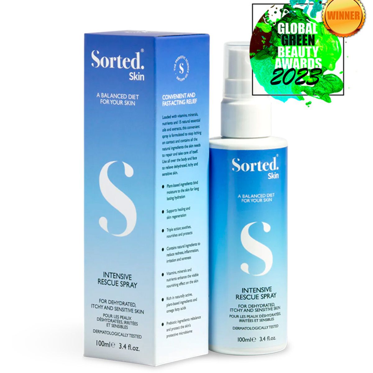 Sorted Skin Intensive Rescue Spray, 100ml.