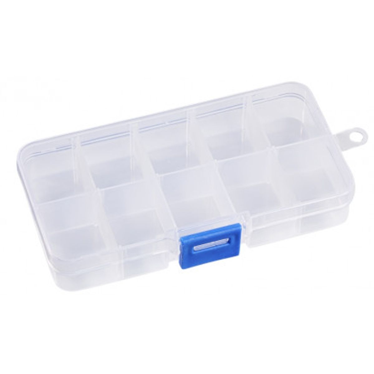 Sortiment Boks Plastik Transparent 13x6,5x2,2cm - 10 rum