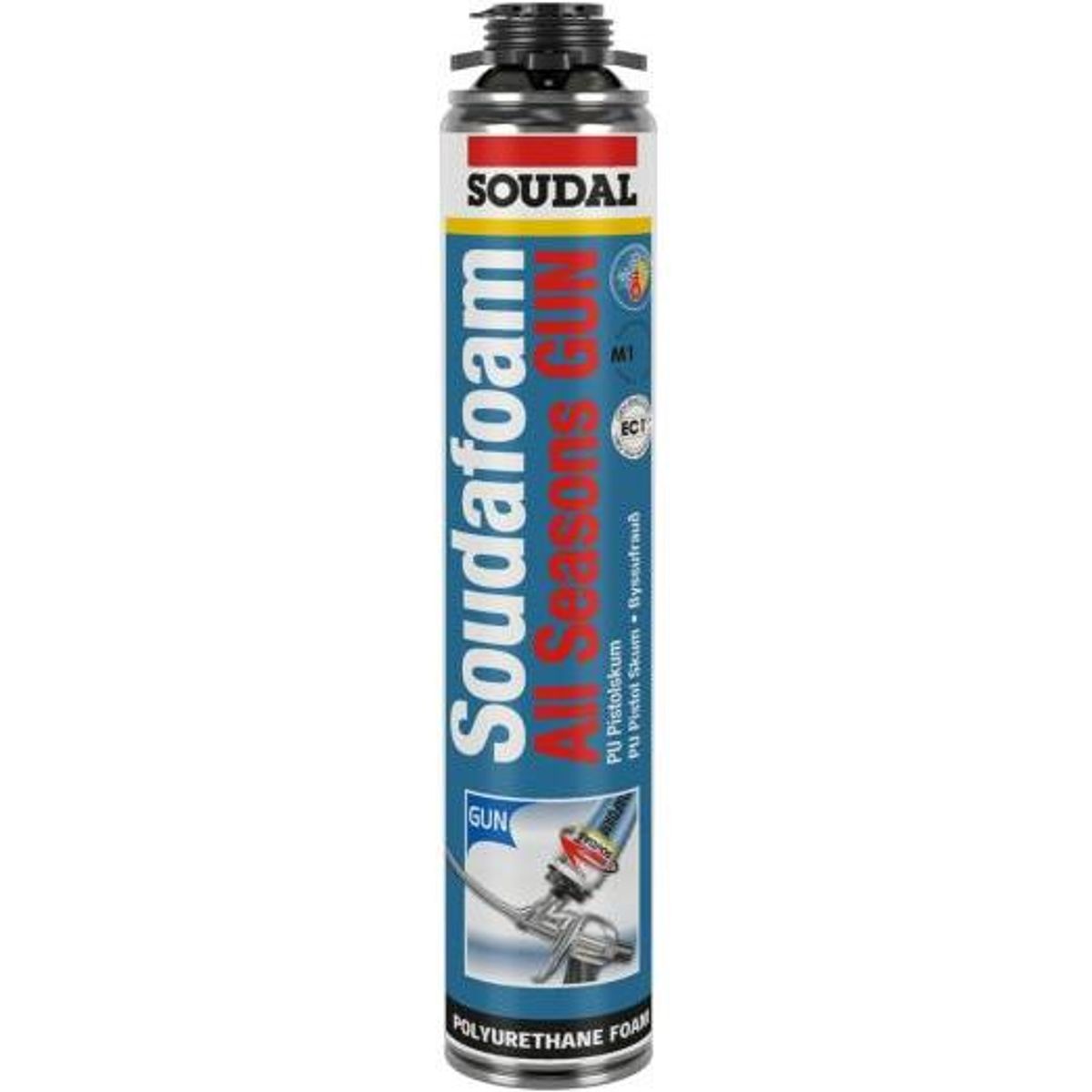 Soudal Fugeskum & Rens Soudafoam NBS/Gun All Season 750ml Champagne