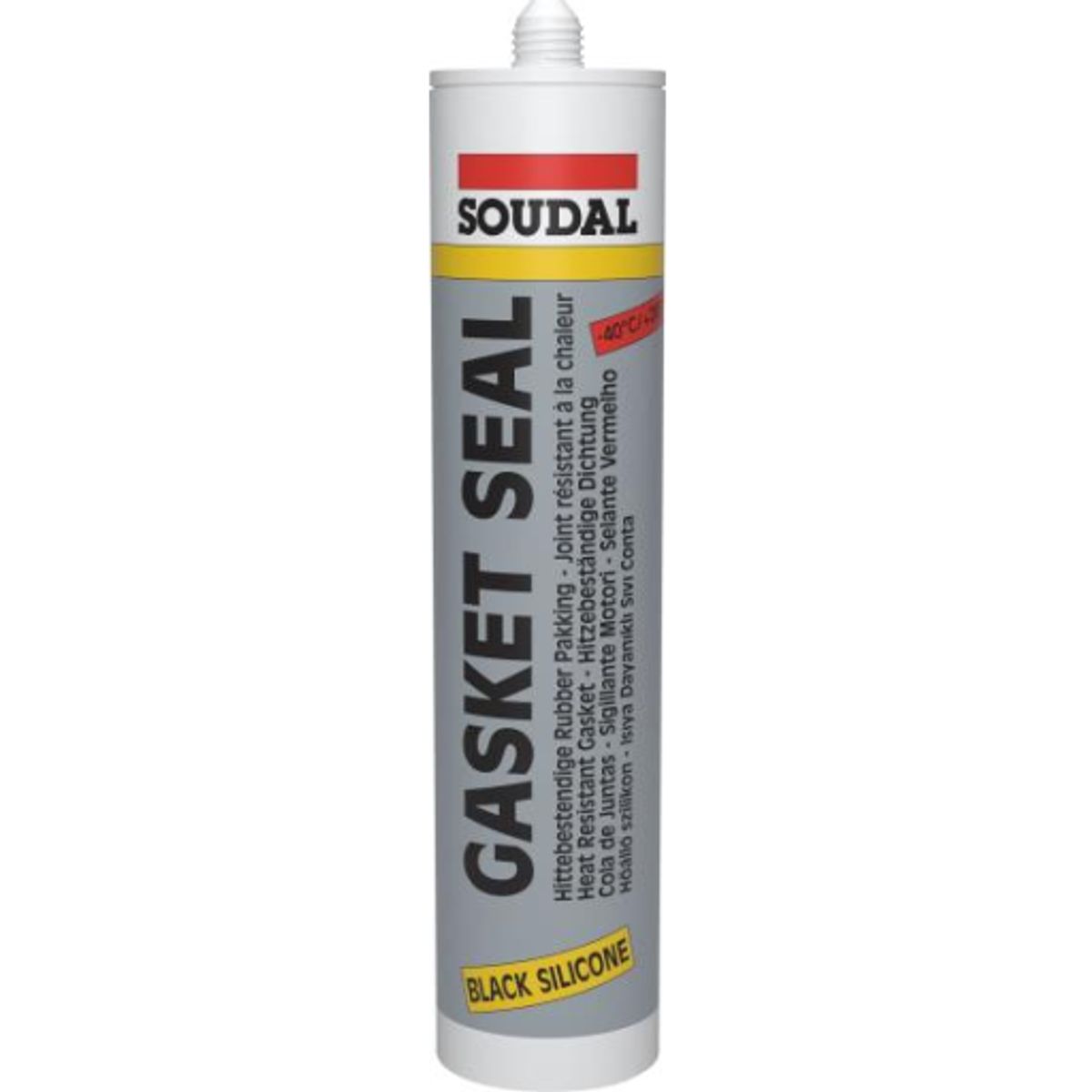 Soudal Gasketseal, Pakningssilikone, Sort, 310 ml