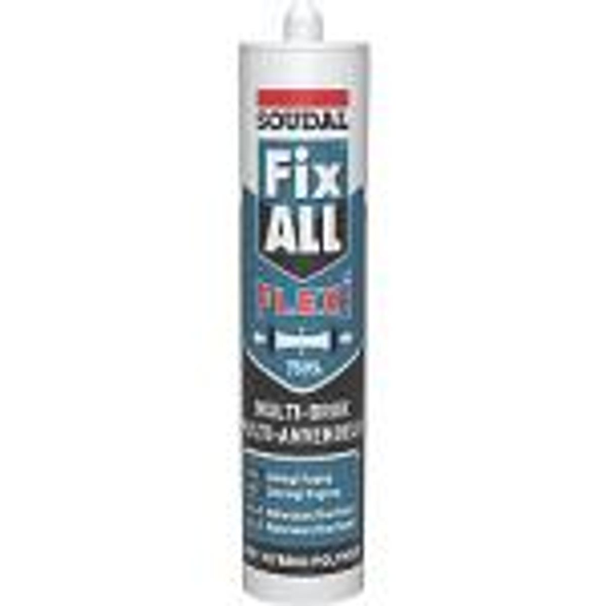 Soudal montagelim 290ml Fix all flexi hvid malbar multifuge/klæber,elastisk op t/20%