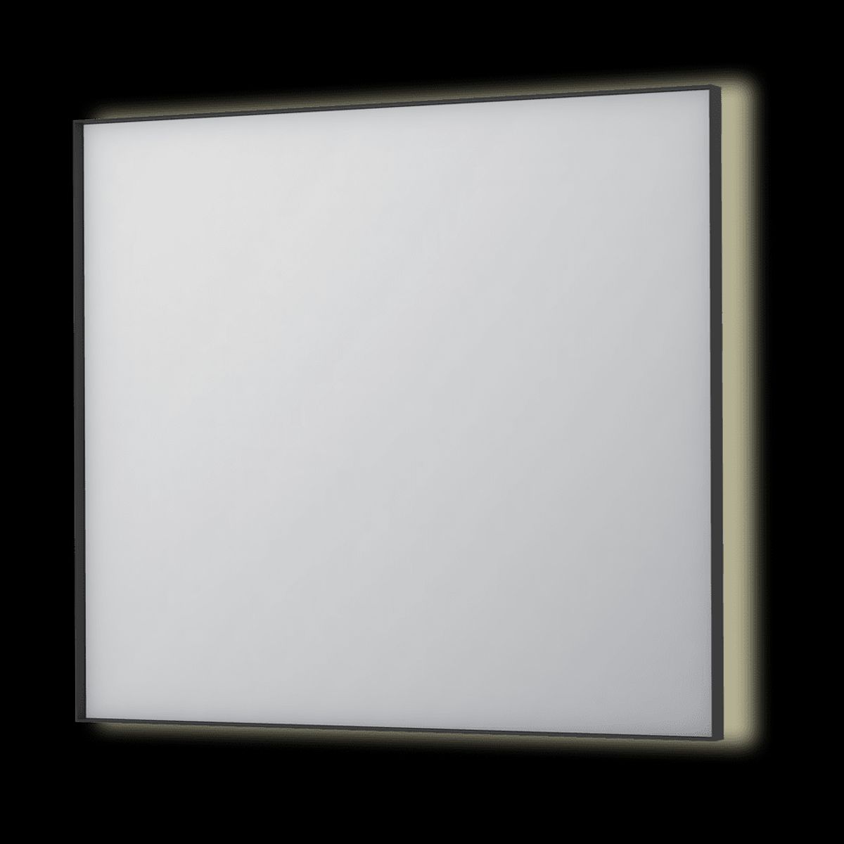 SP32 spejl med indirekte LED - 90x4x80 - mat sort