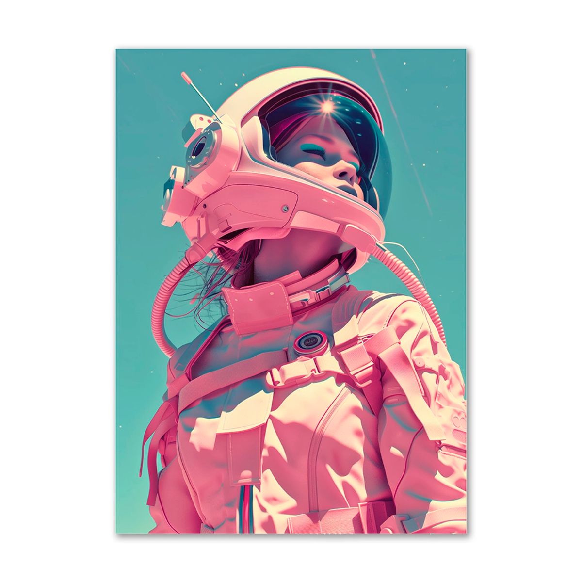 Space Chick - 100x140 cm. - Ingen