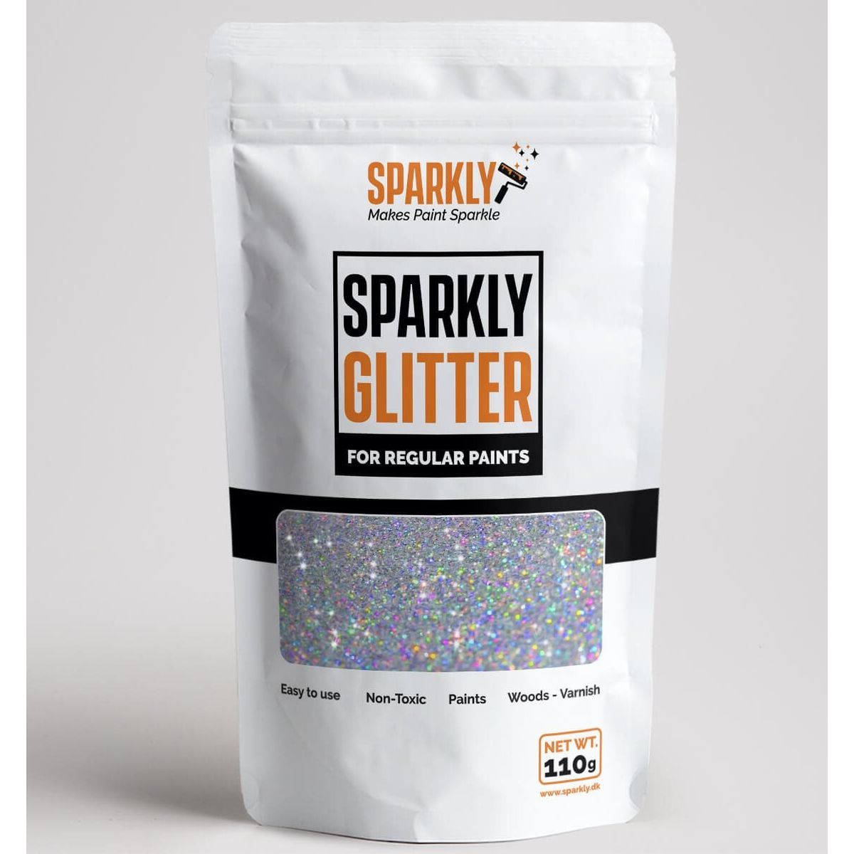 SPARKLYSølv Glitter / Glimmer - Pailetter og glitter - Glimmer til maling