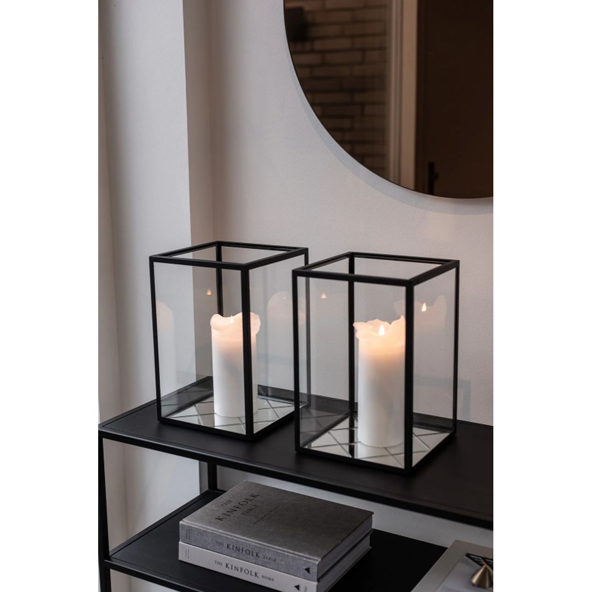 Specktrum - Harlequin Lantern - Small Clear Mirror Black Frame