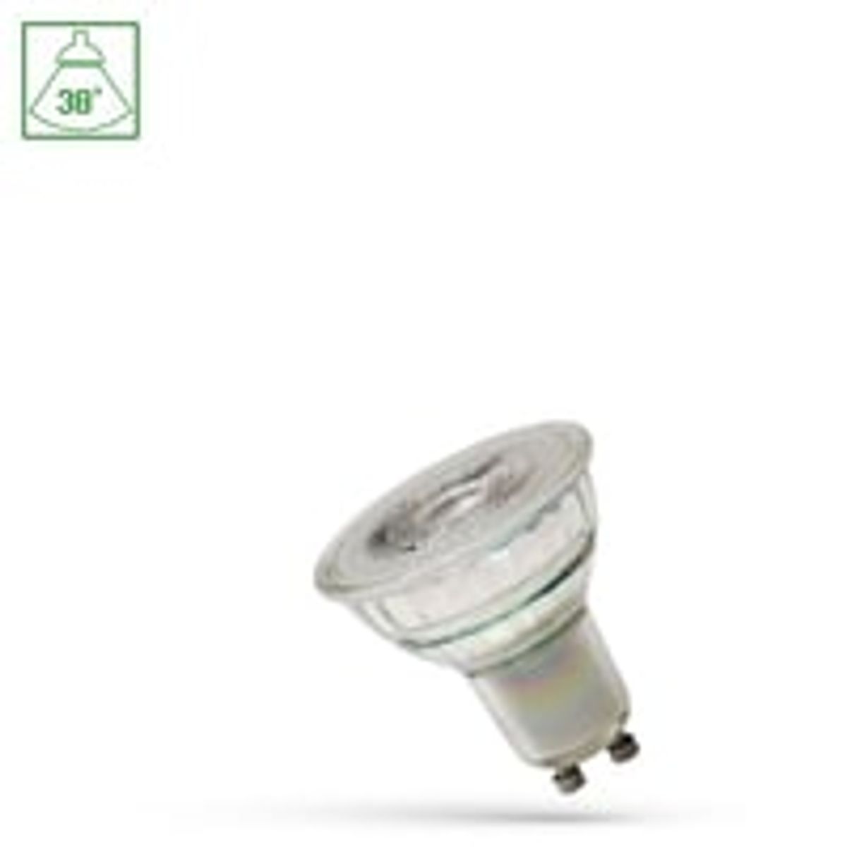 Spectrum 3,5W LED spot - 230V, GU10, 265lm, RA80 - Energibesparende spot med GU10 fatning til 230V netstrm