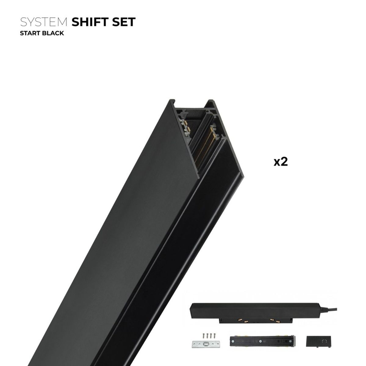 Spectrum SHIFT Start sæt - 2 meter komplet, Sort