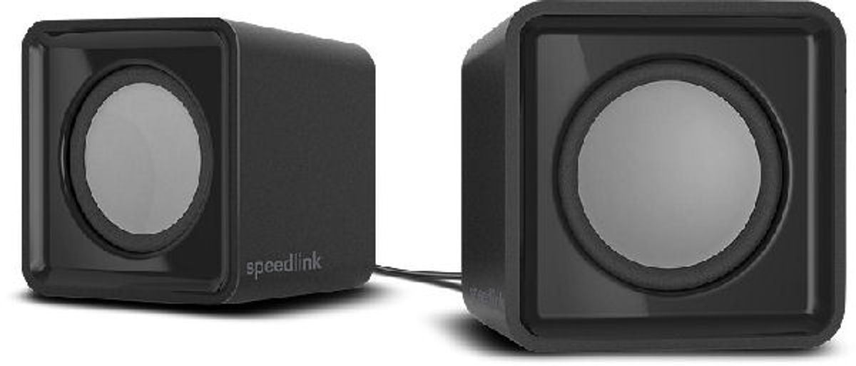 Speedlink stereo speakers TWOXO compact cube design