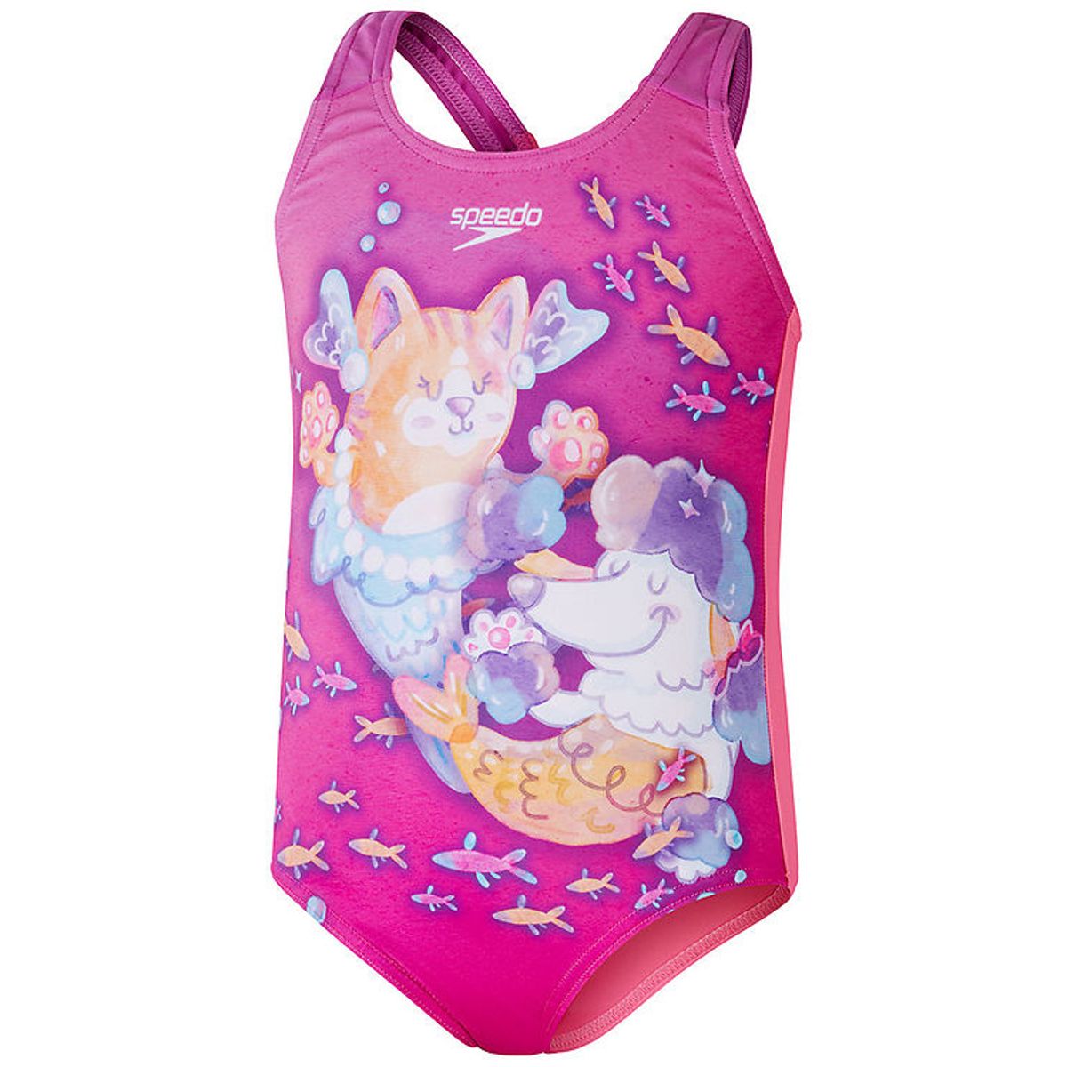 Speedo Badedragt - Digital Printed - Pink/Purple