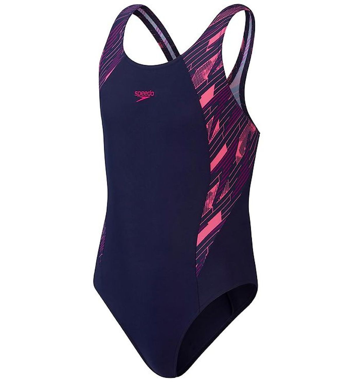 Speedo Badedragt - Hyperboom Splice Muscleback - Navy/Pink