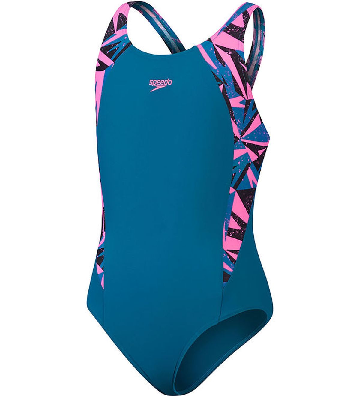 Speedo Badedragt - HyperBoom Splice Muscleback - Pink/Grøn