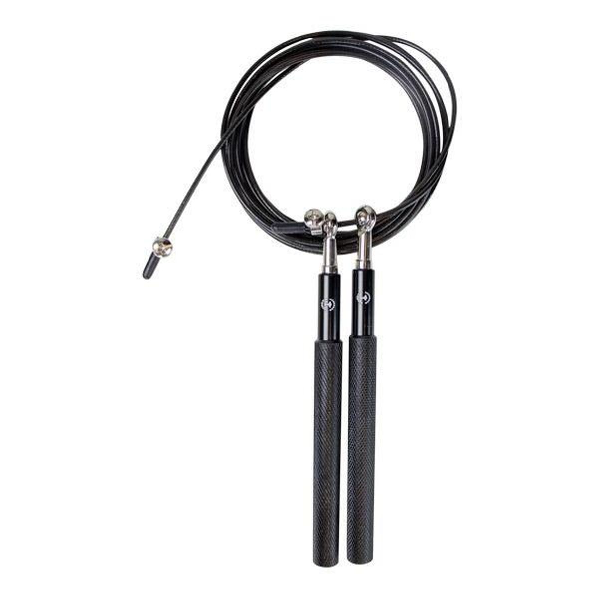 Speedrope PRO sort (Aluminium greb)