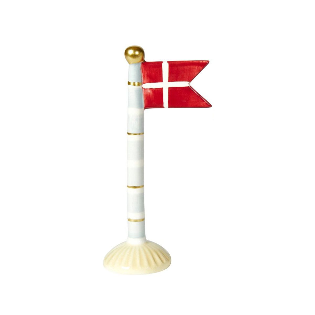 Speedtsberg - Fødselsdagsflag striber gul/hvid/blå/guld 19cm