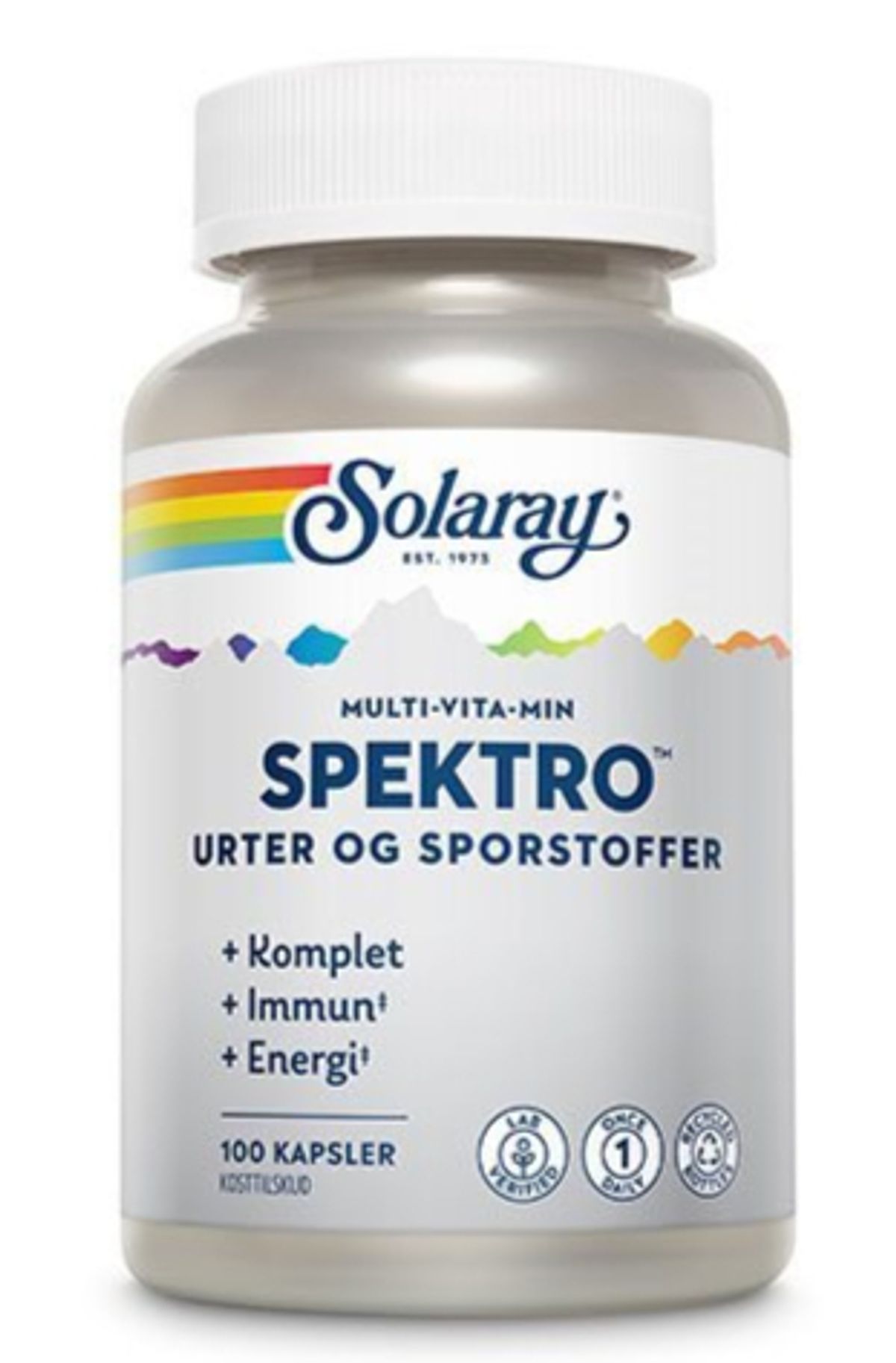 Spektro m. jern Multi vitamin 100 kapsler