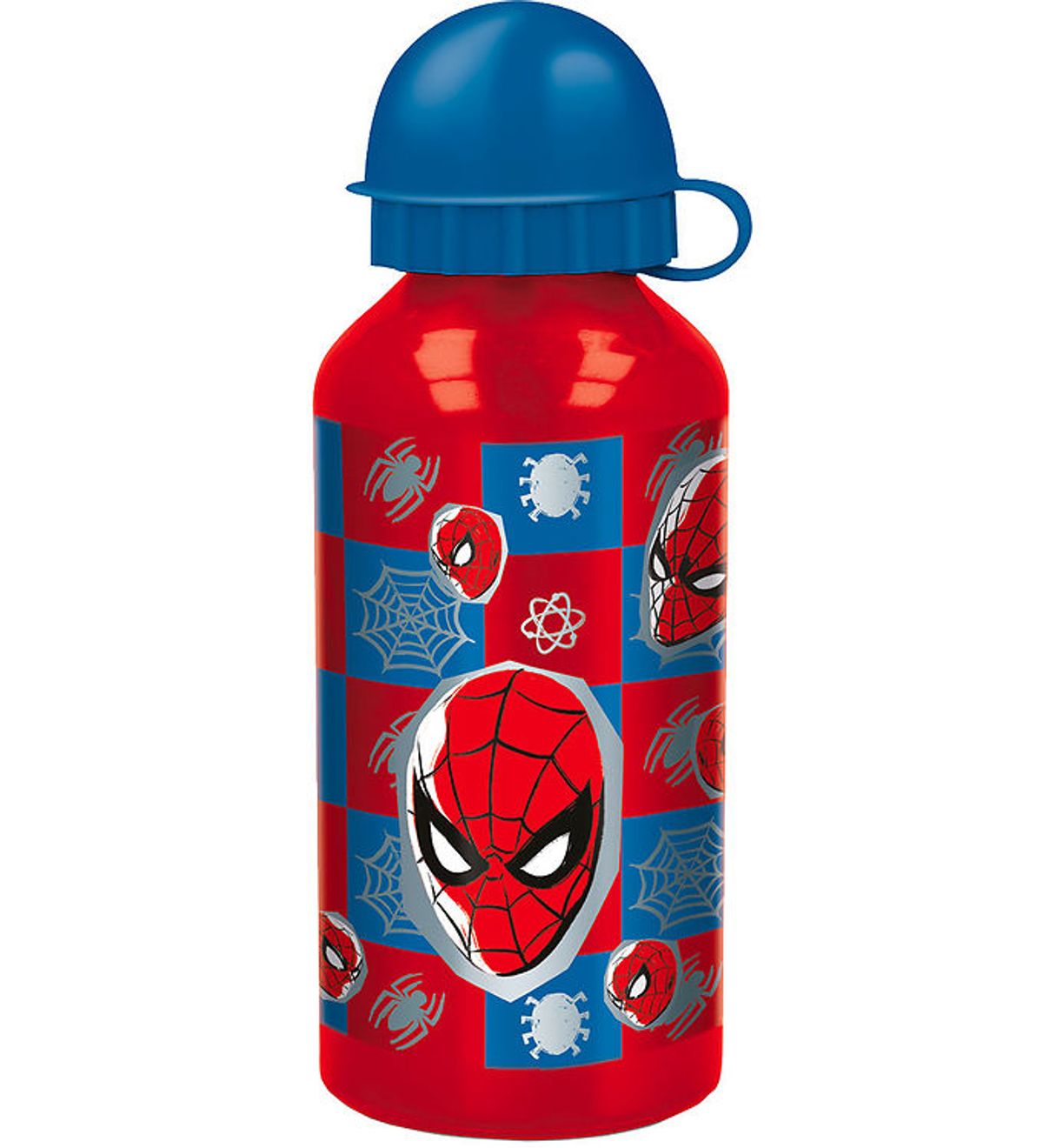 Spiderman Drikkedunk - 400 ml - Aluminum - Rød/Blå