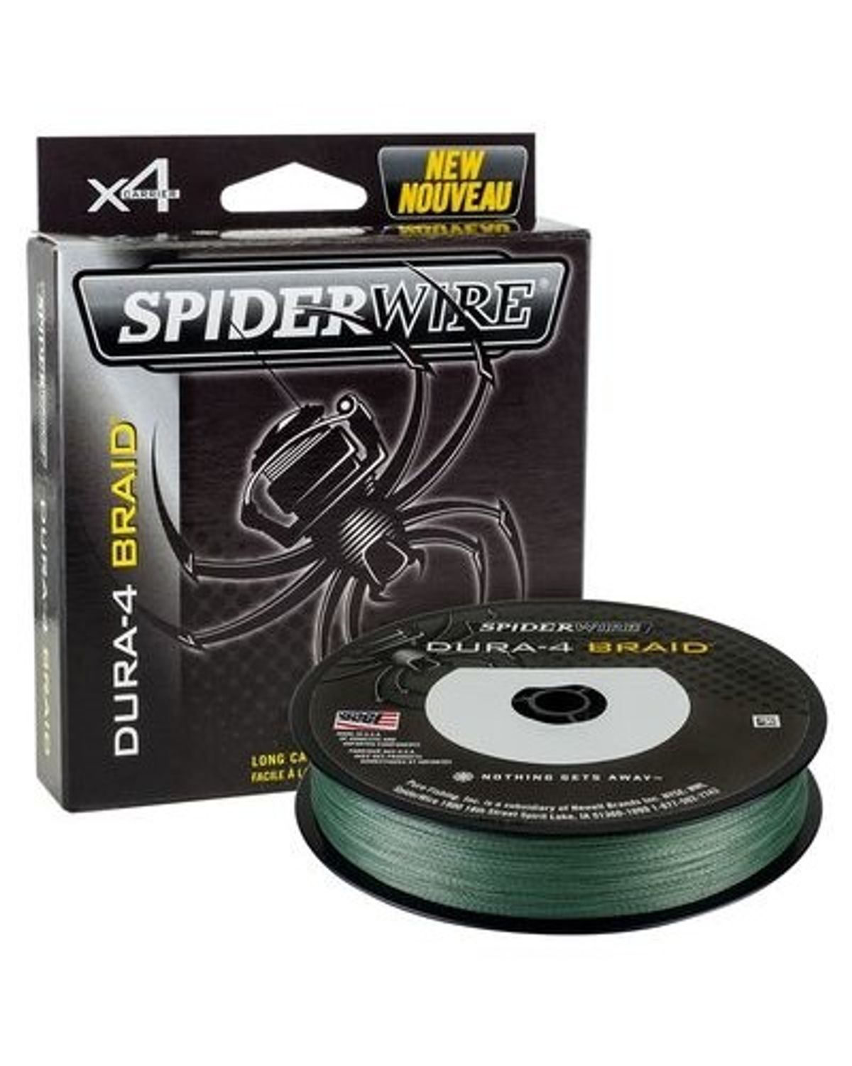 SpiderWire Dura 4 Moss Green 150m Fletline 0,25mm