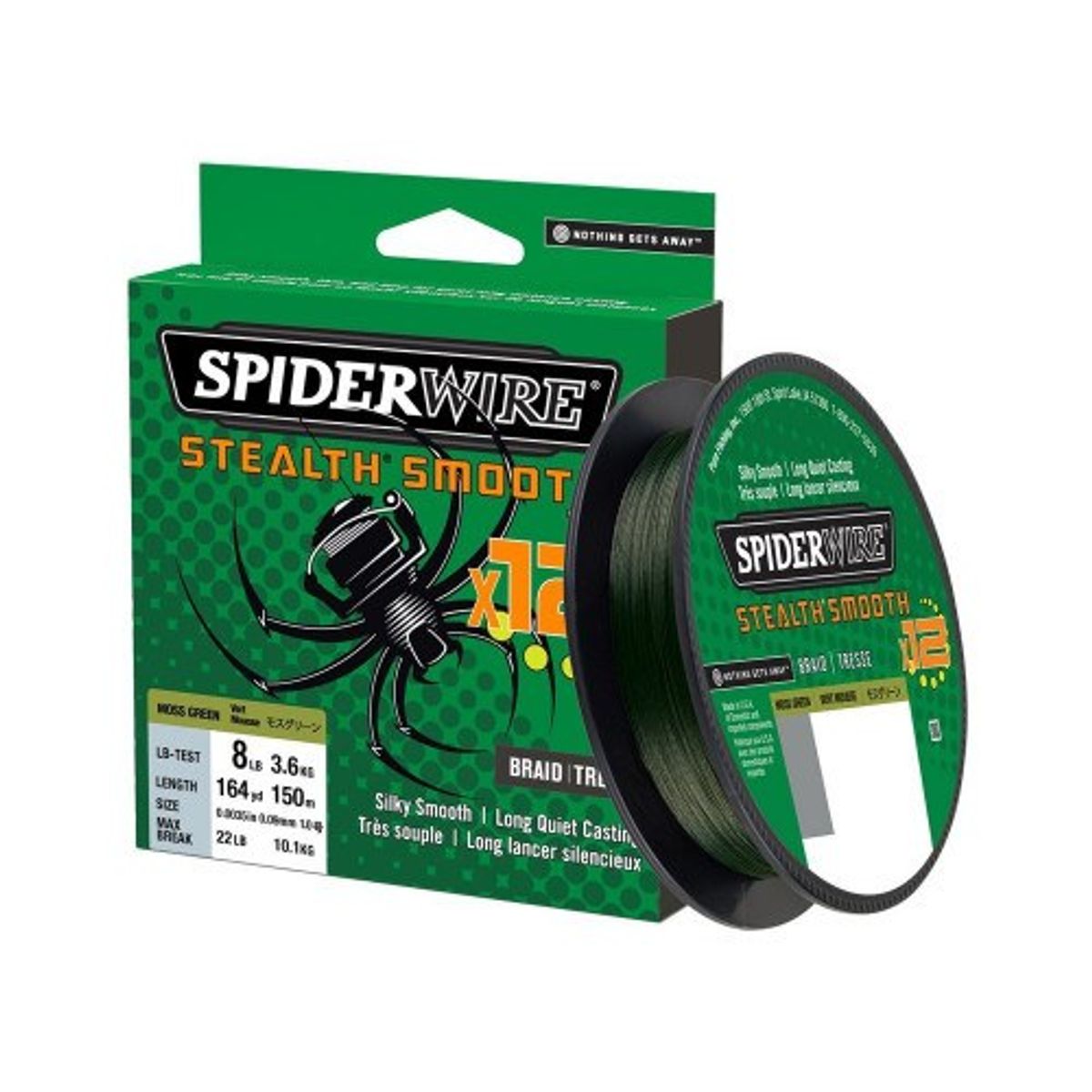 Spiderwire Stealth Smooth x12 Grøn Metermål