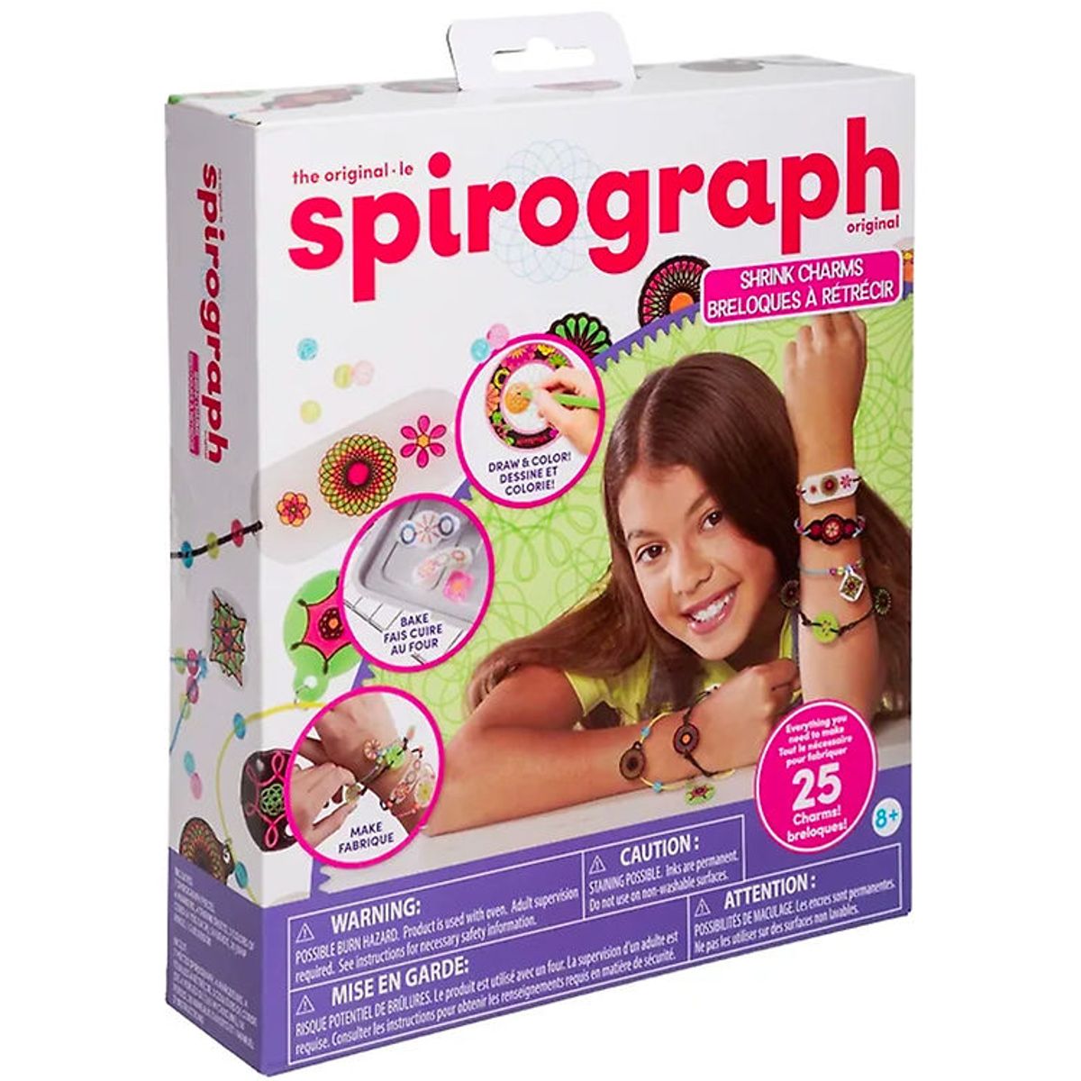 Spirograph Kreasæt - 25 dele - Shrink Charms