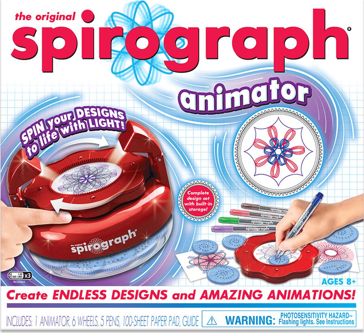 Spirograph Sæt - Animator Spiral Tegnesæt