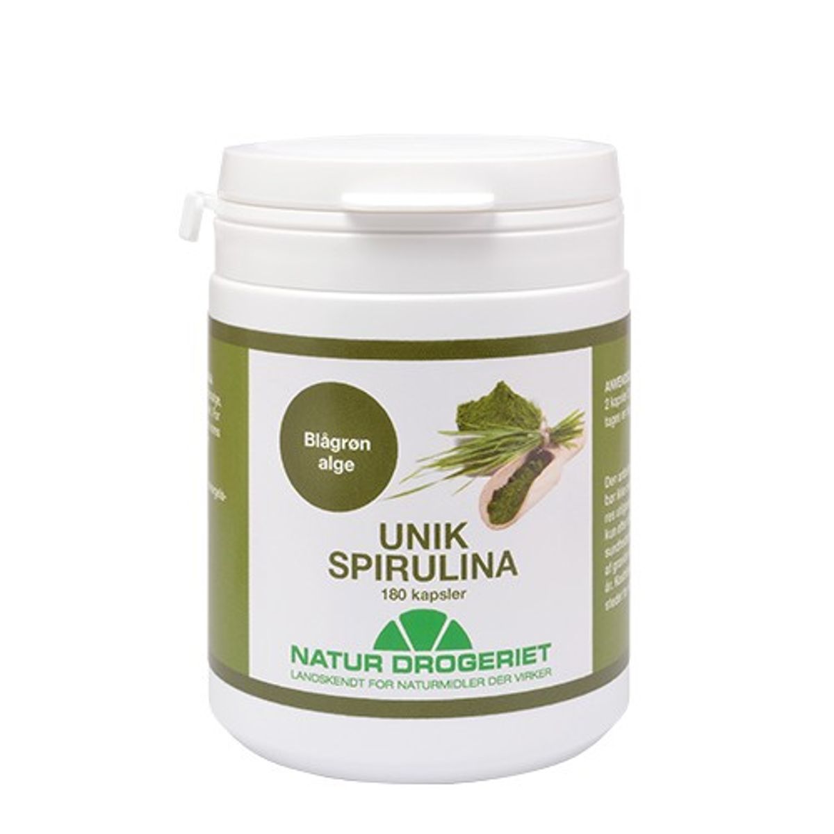 Spirulina - 180 kapsler - Natur-Drogeriet