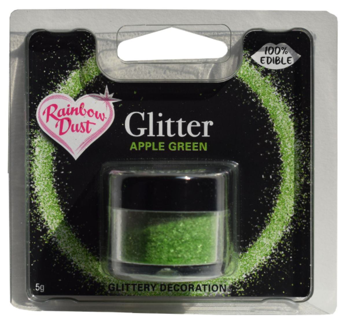 Spiseligt glimmer Apple Green - Rainbow Dust 5 g