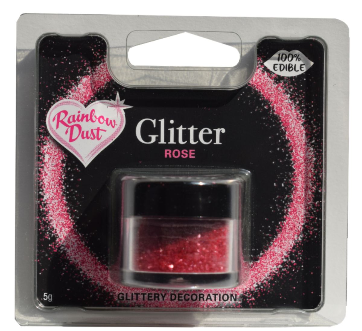 Spiseligt glimmer Rose 5 g