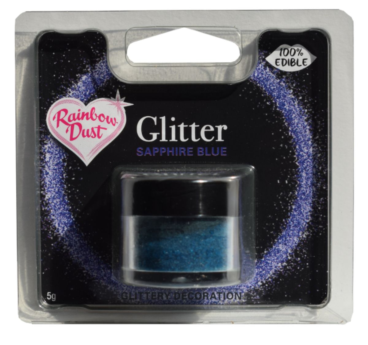 Spiseligt glimmer Sapphire Blue - Rainbow Dust 5 g