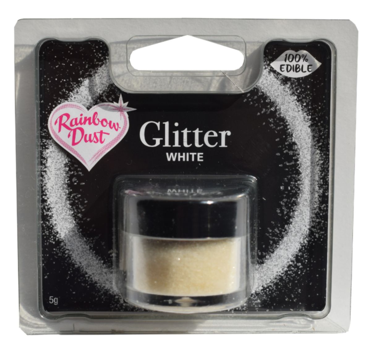 Spiseligt glimmer White - Rainbow Dust 5 g