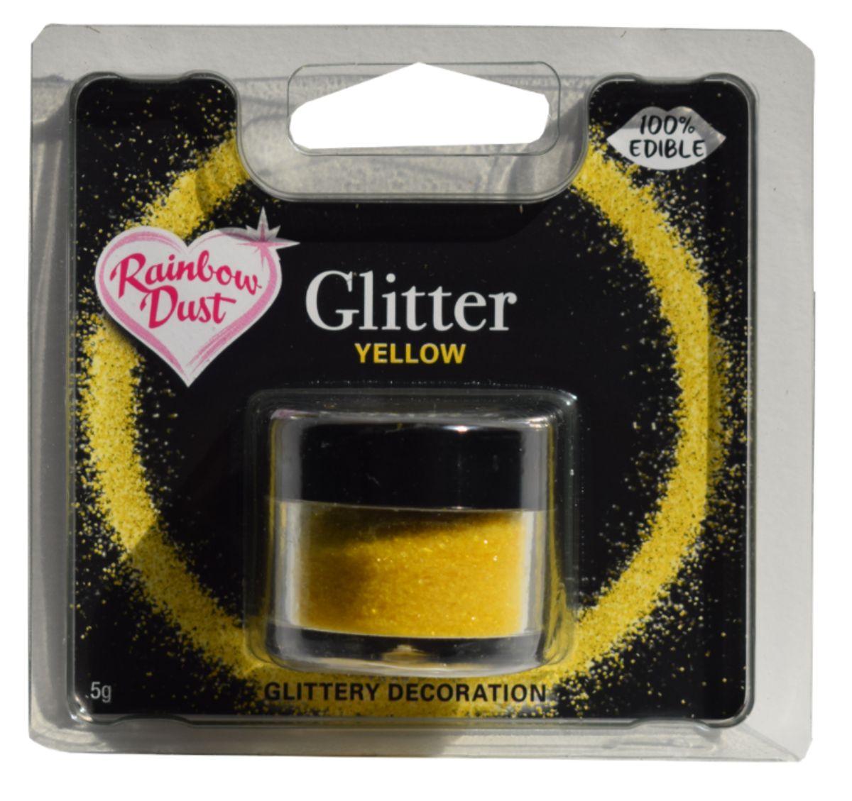 Spiseligt glimmer Yellow - Rainbow Dust 5 g