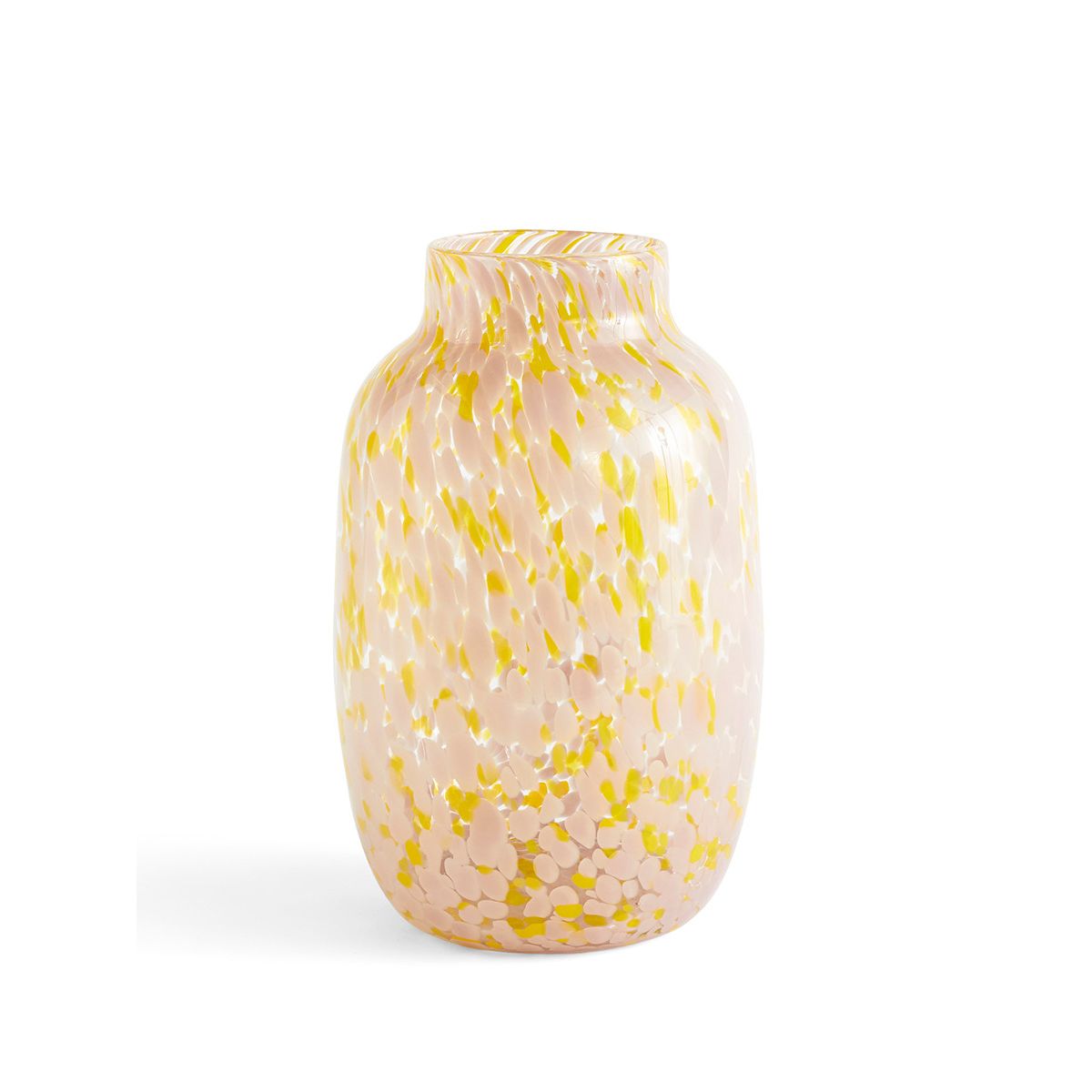 Splash Vase, Round light pink and yellow fra Hay