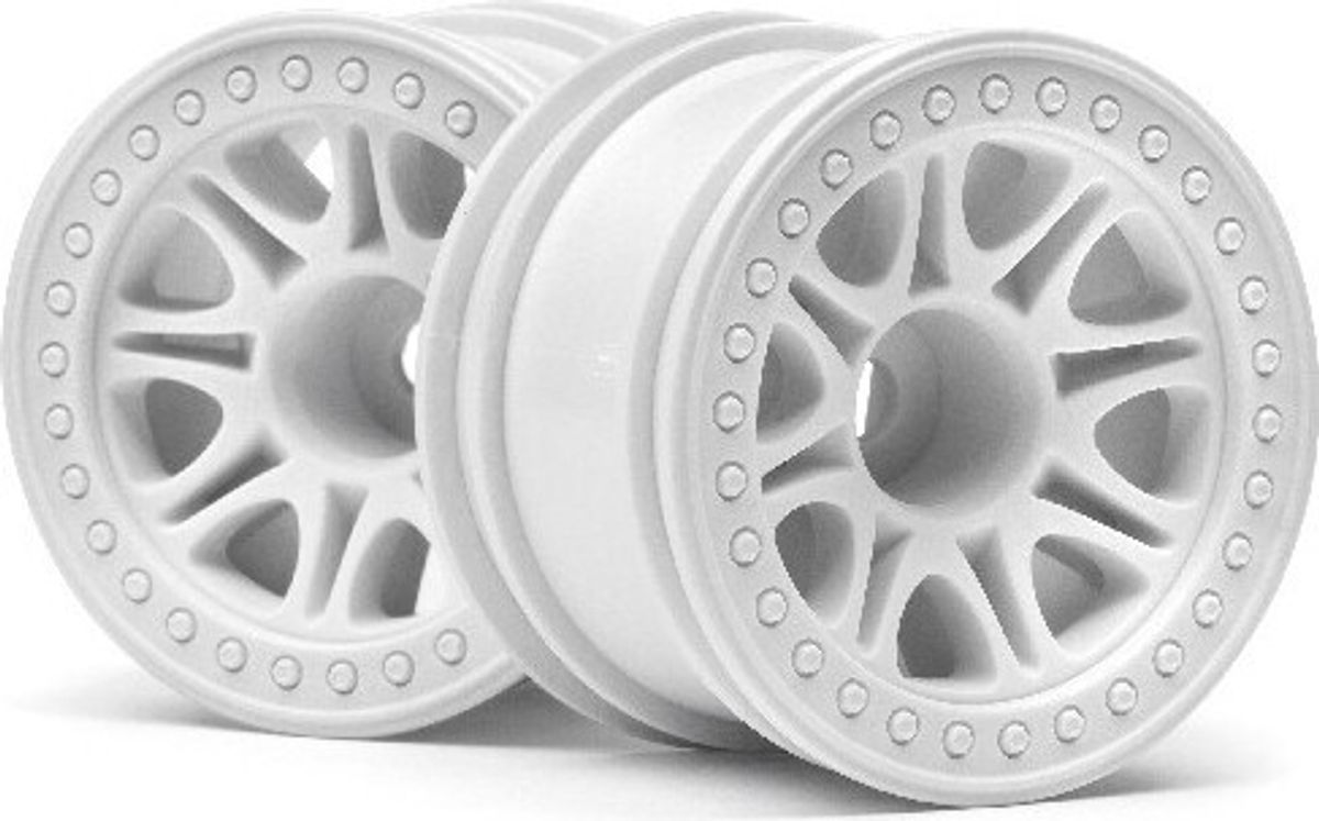 Split 8 Truck Wheel (white/2pcs) - Hp113339 - Hpi Racing