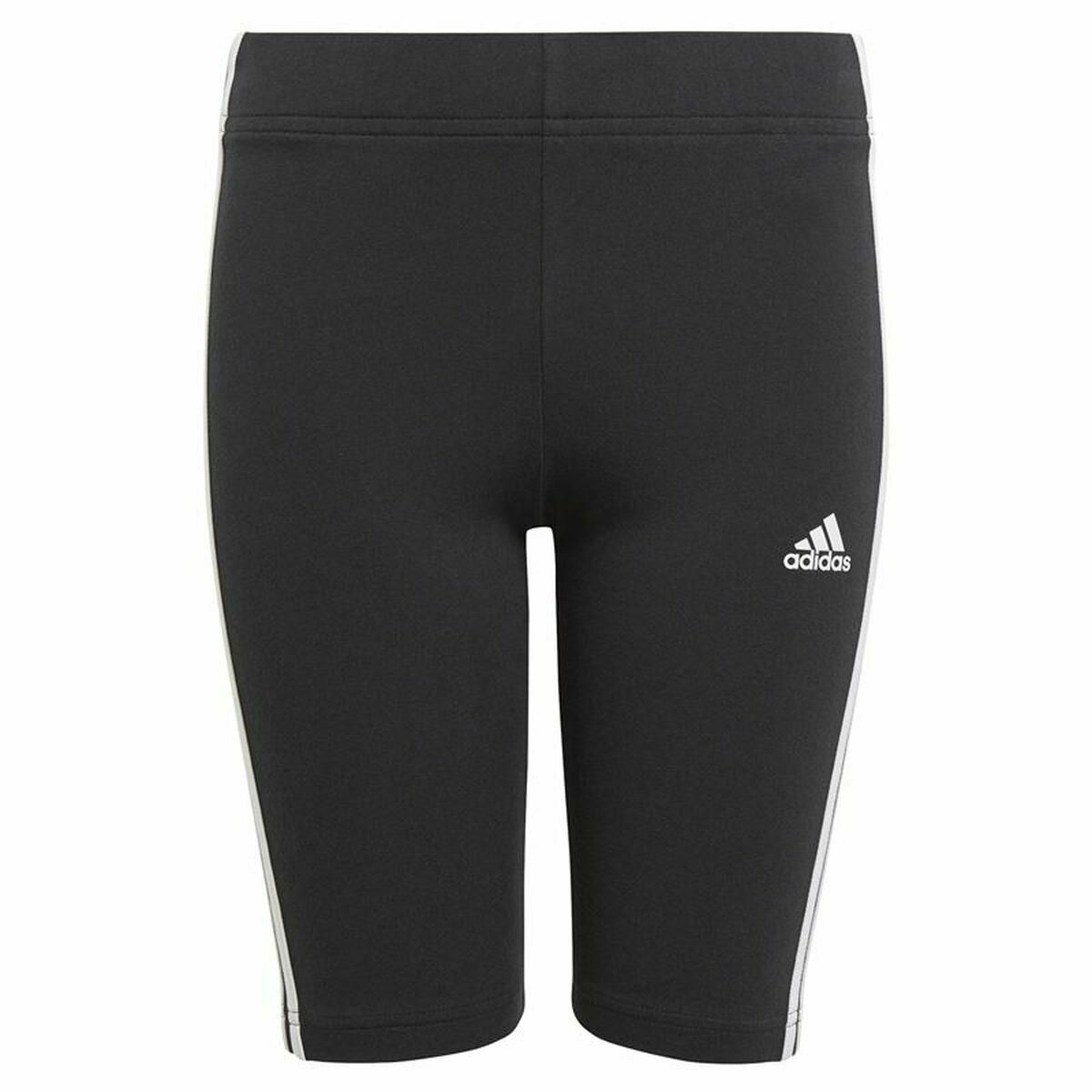 Sport leggings til børn Adidas Essentials 3 Stripes Sort 5-6 år