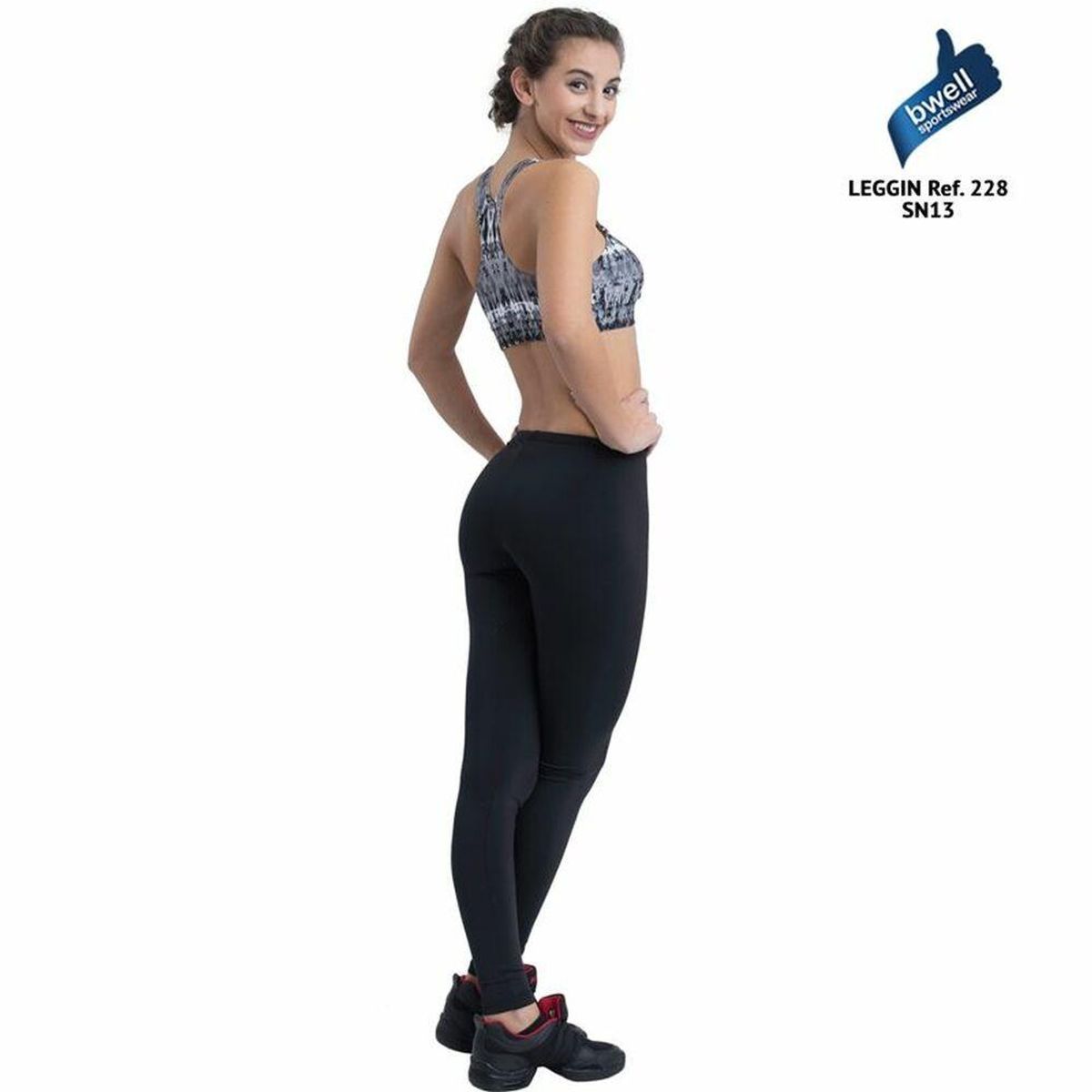 Sport leggings til kvinder Happy Dance Sort XS