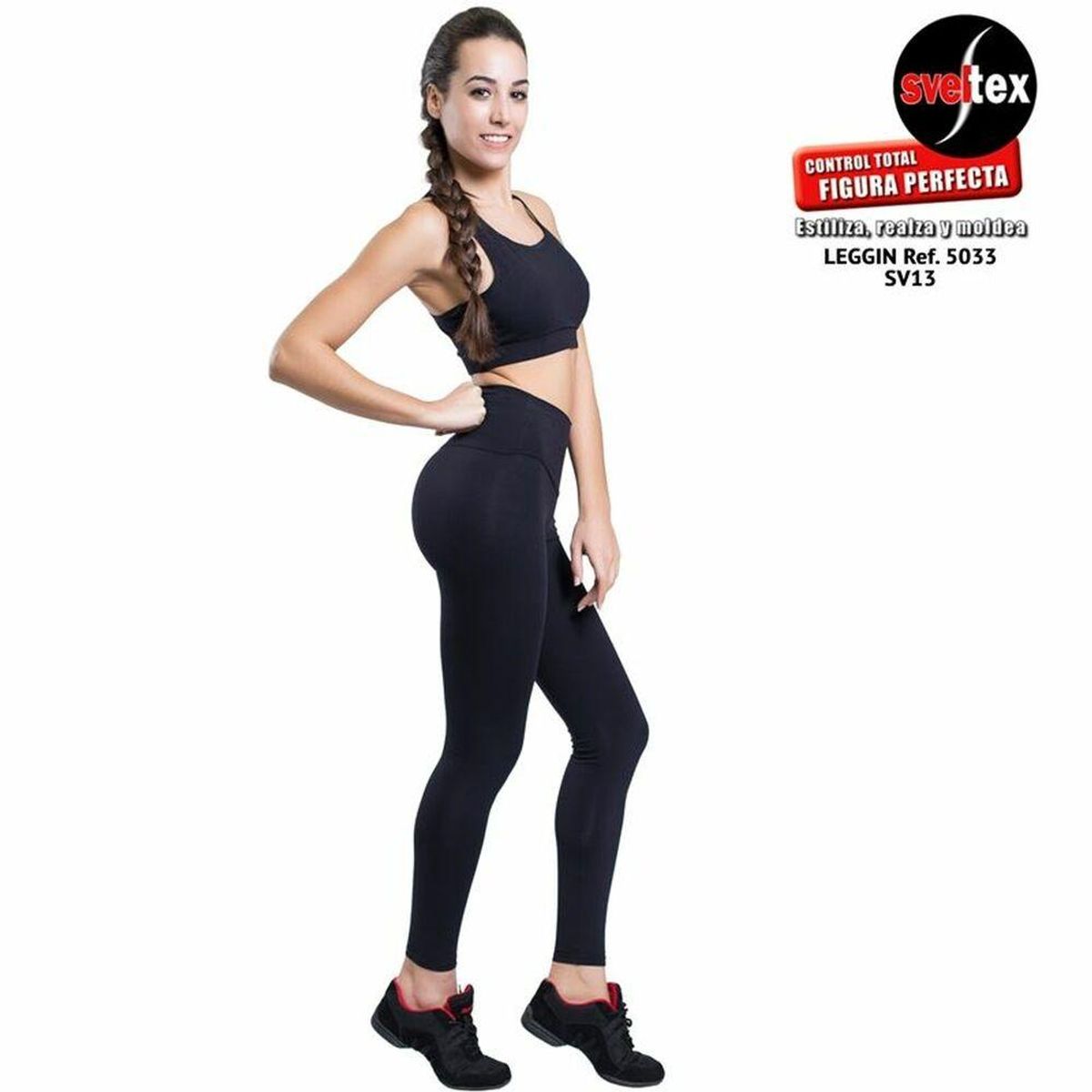 Sport leggings til kvinder Happy Dance Sort XS