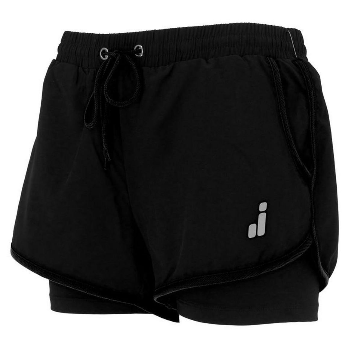 Sport shorts til kvinder Joluvi Meta Duo Sort XS