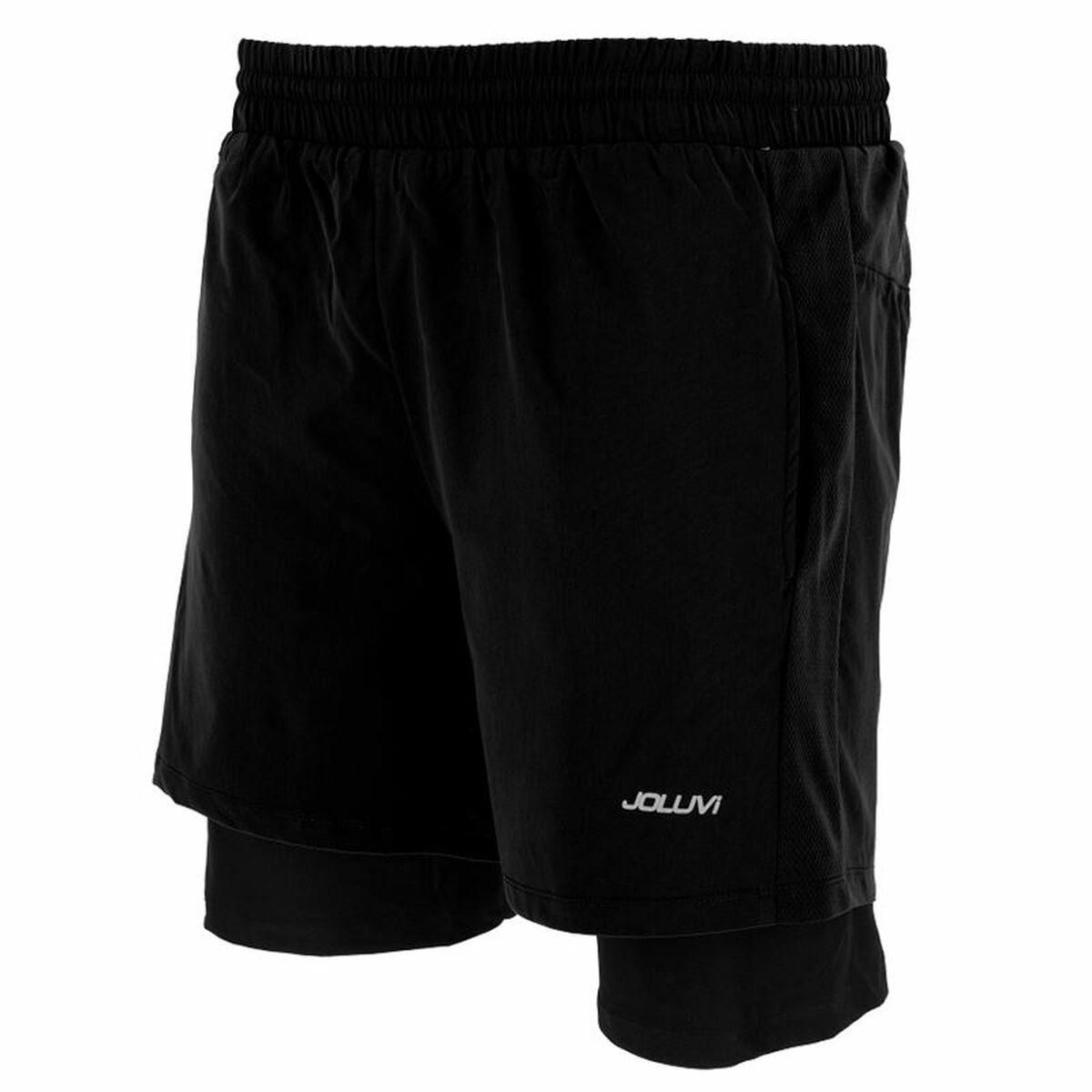 Sport shorts til mænd Joluvi Meta Duo Sort S