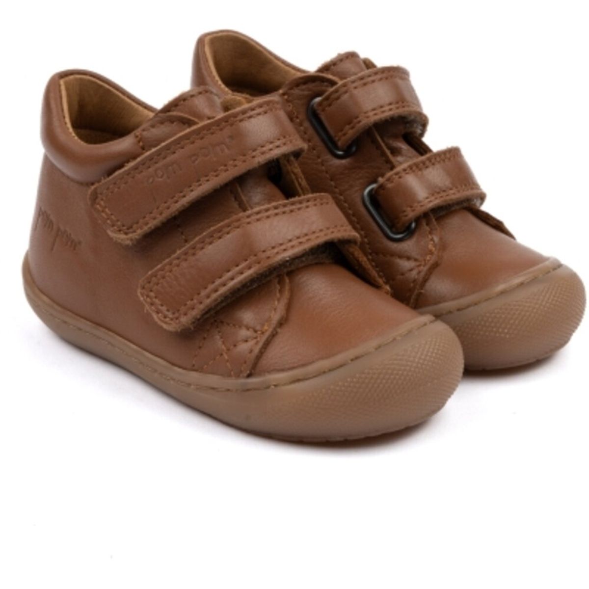 Sport velcro sko - DARK CAMEL - 19