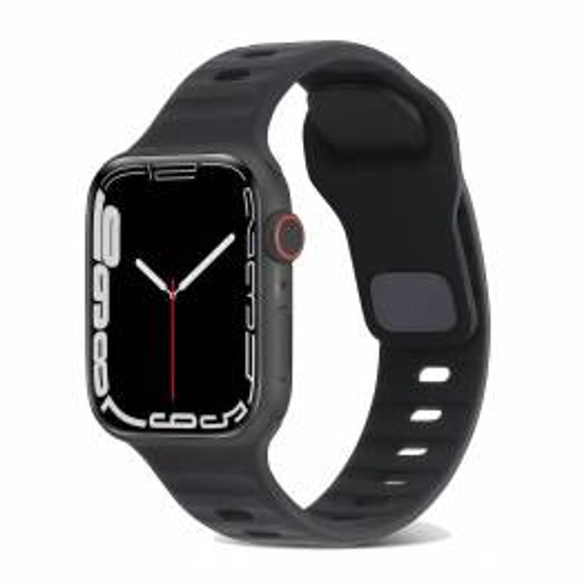 Sports rem i silikone til Apple Watch Ultra samt 44/45/46/49mm - Sort