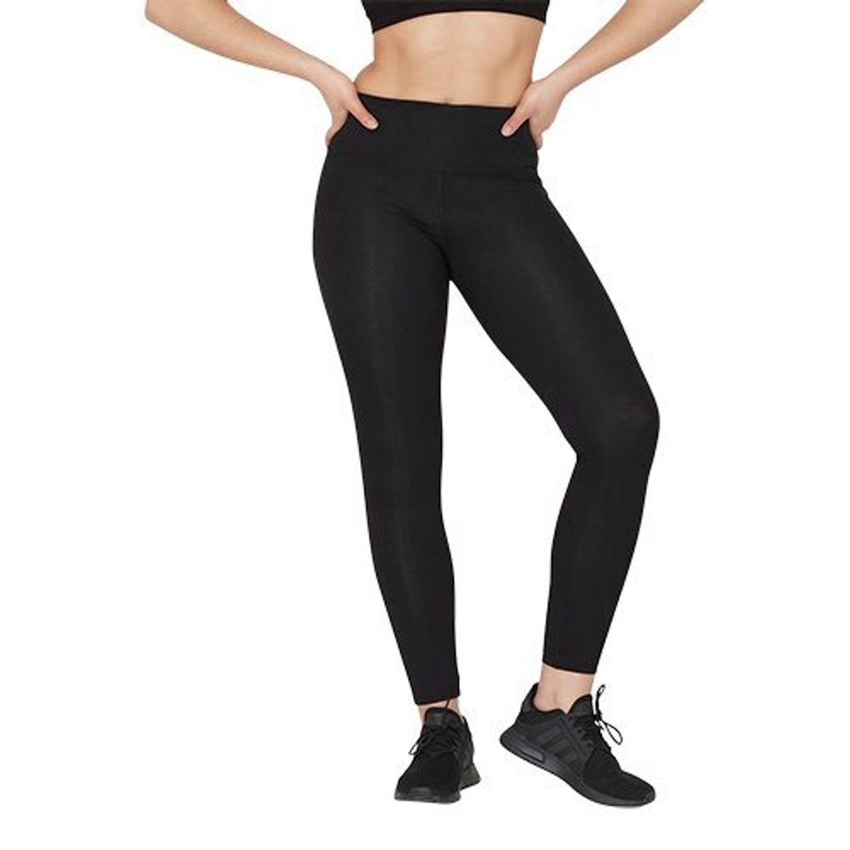 Sports Tights dame sort Black str. XS