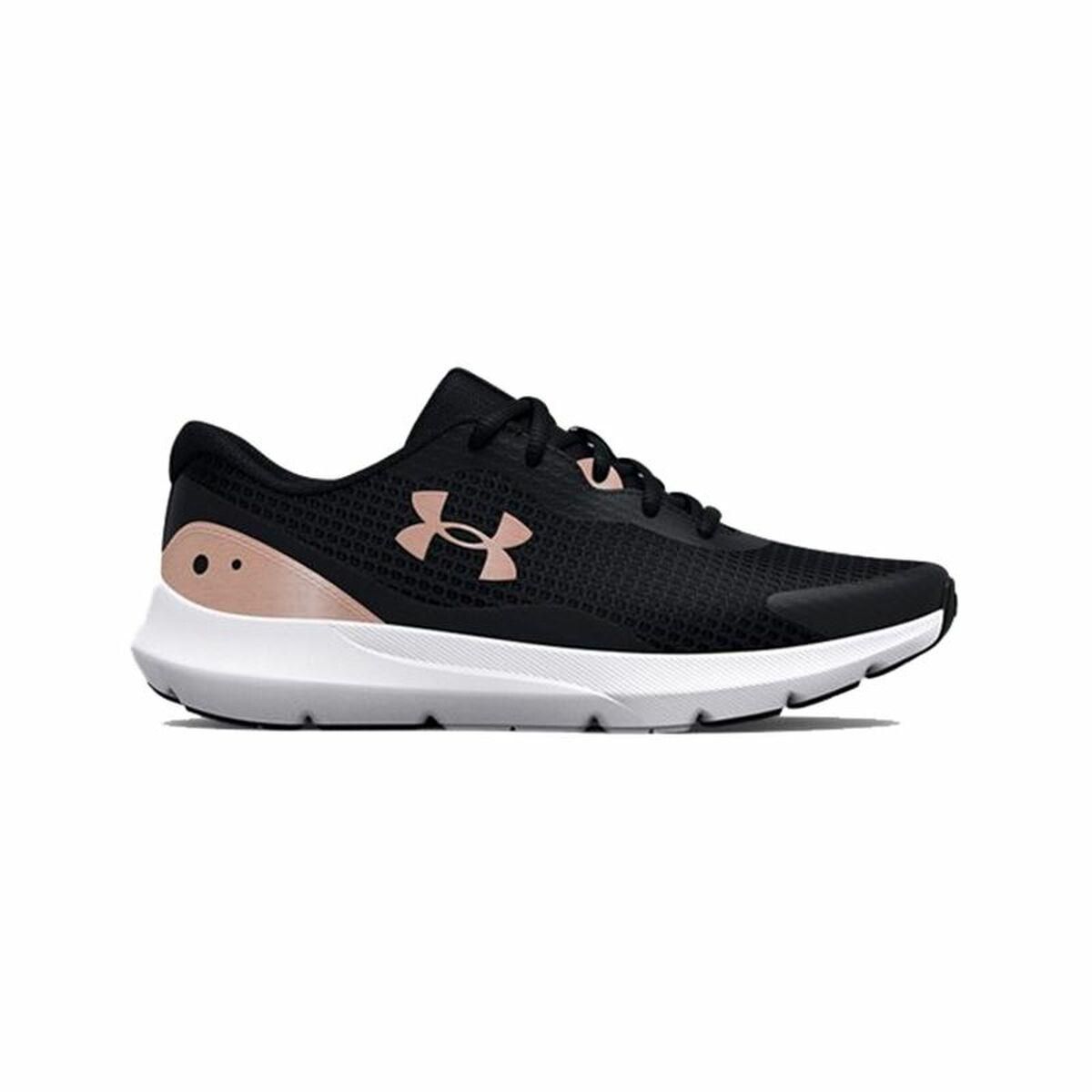 Sportssneakers til damer Under Armour Surge 3 Grå Sort Dame 37.5