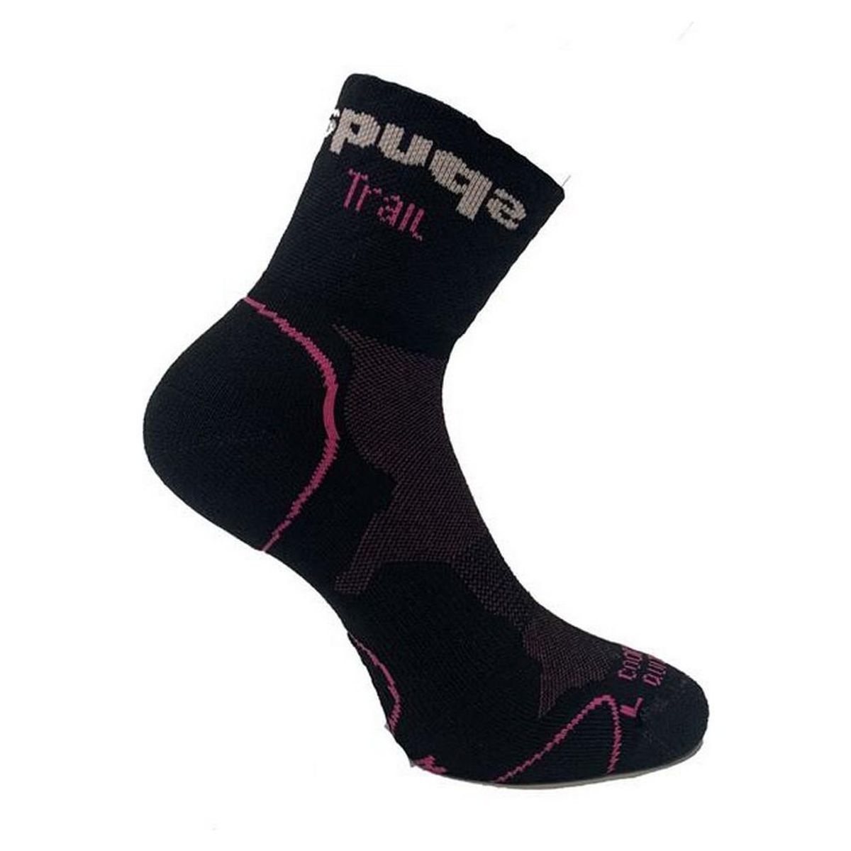 Sportsstrømper Spuqs Coolmax Protect NR Sort Pink 43-45