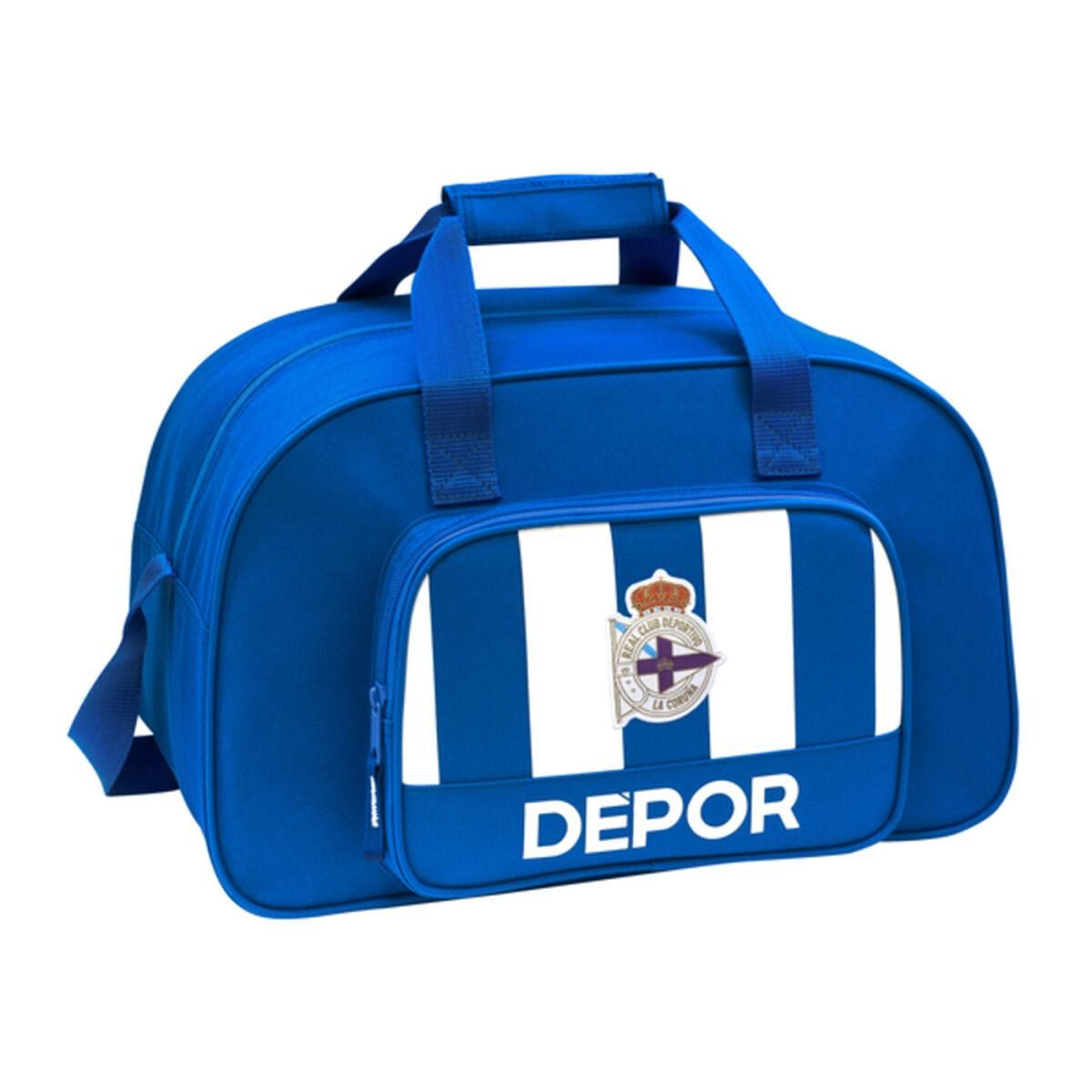 Sportstaske R. C. Deportivo de La Coruña Blå Hvid (40 x 24 x 23 cm)