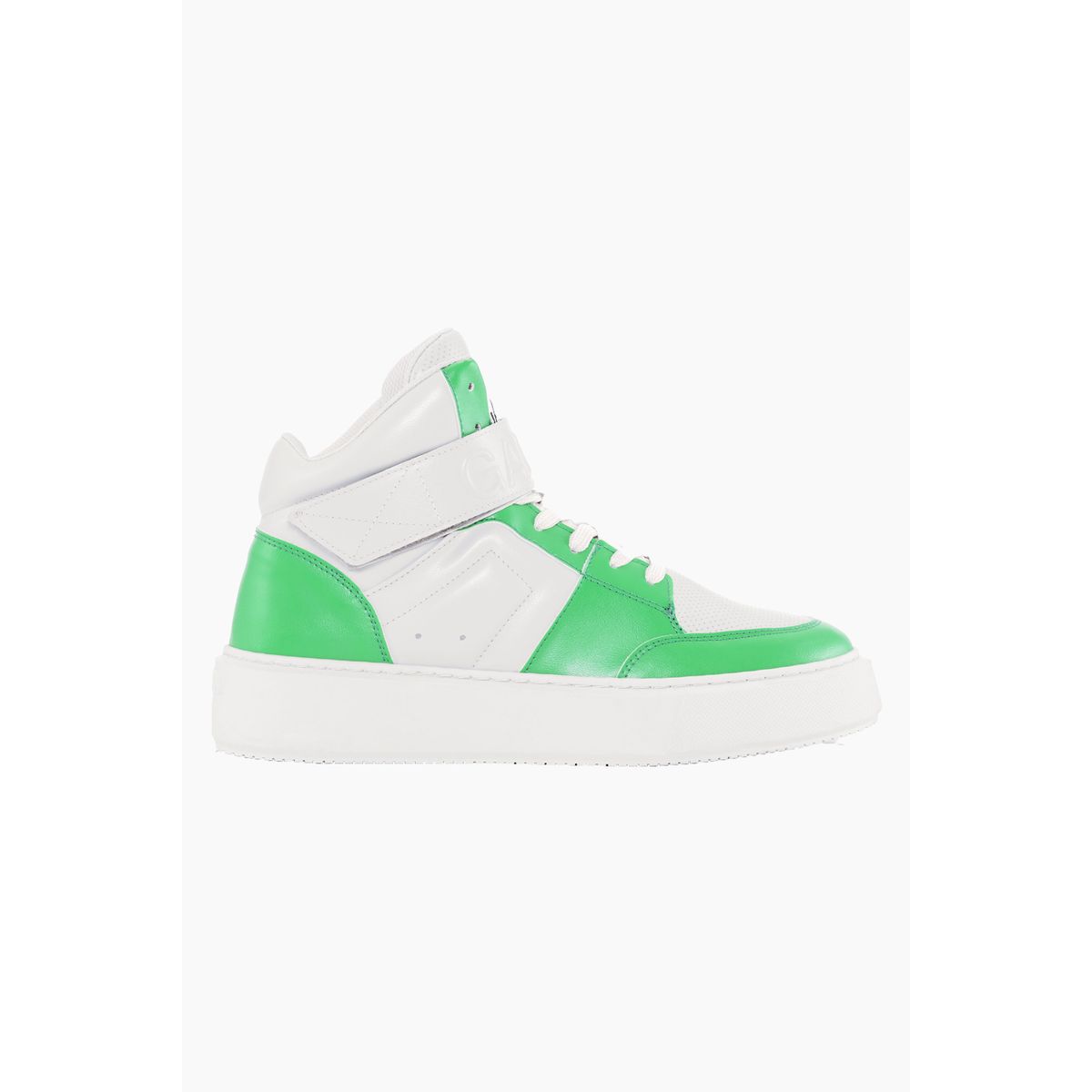 Sporty Mix Cupsole High Top Velcro Sneakers - Kelly Green - GANNI - Grøn 39