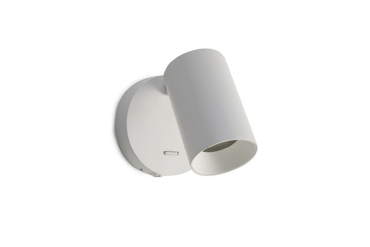 SpotOn1 Circle Wall W.Switch - SpotOn1 Circle Wall W.Switch GU10 - White