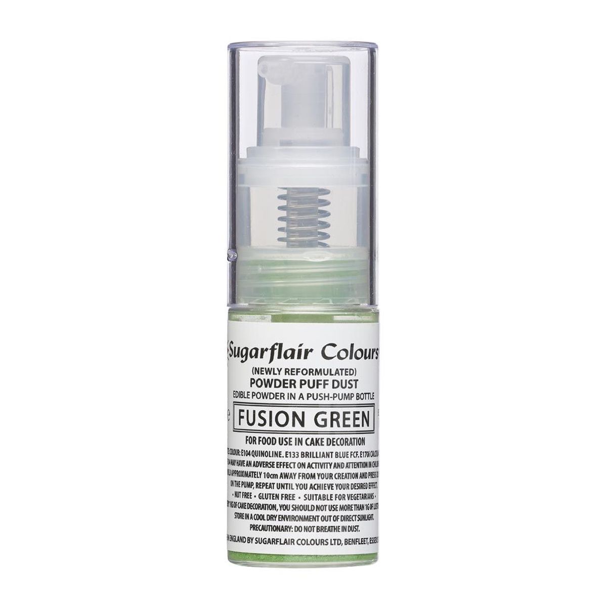 Spray farve Fusion Green 10 g - Sugarflair