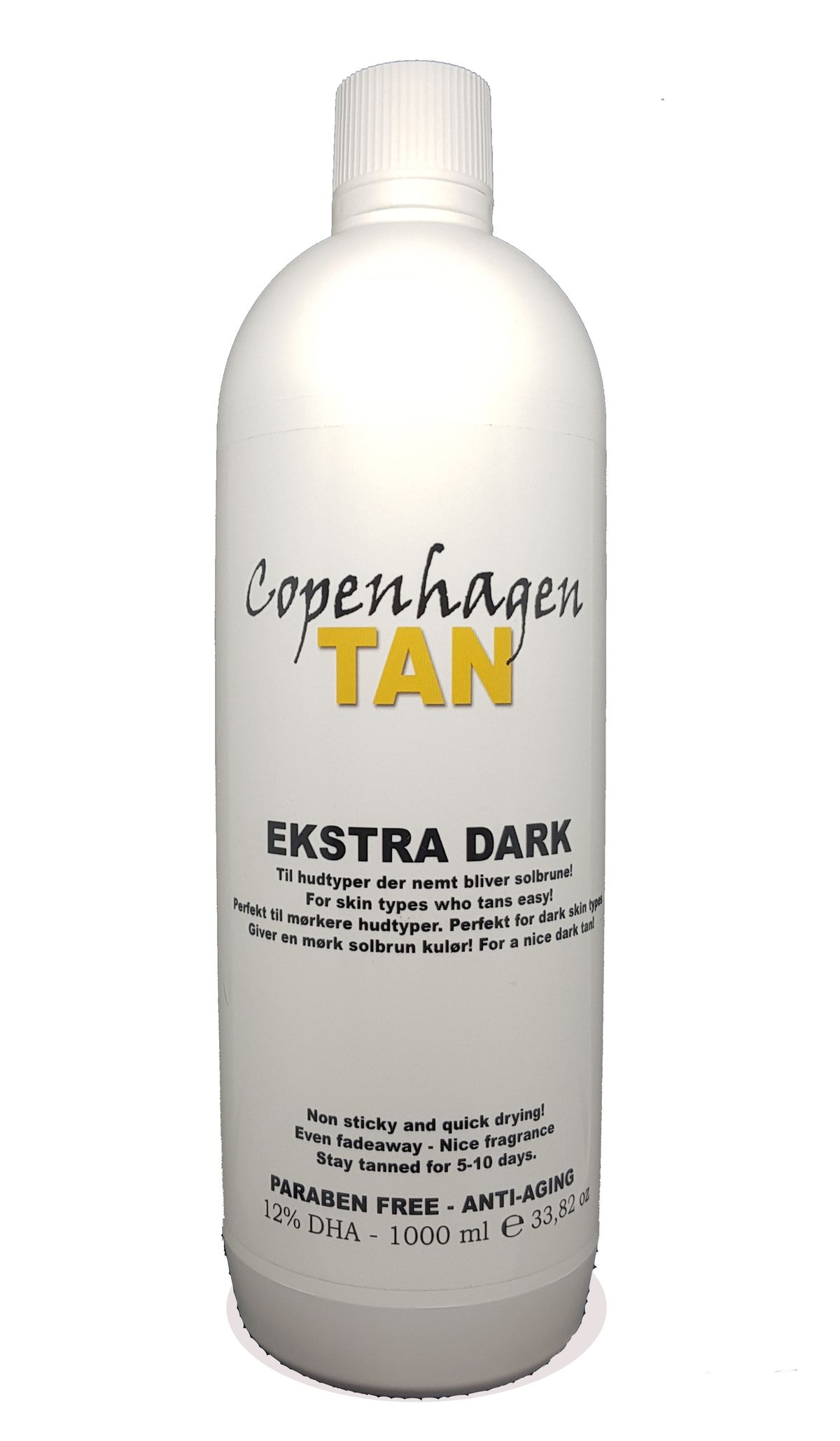 Spray tan væske 12%, Ekstra Dark CopenhagenTAN - 1 liter