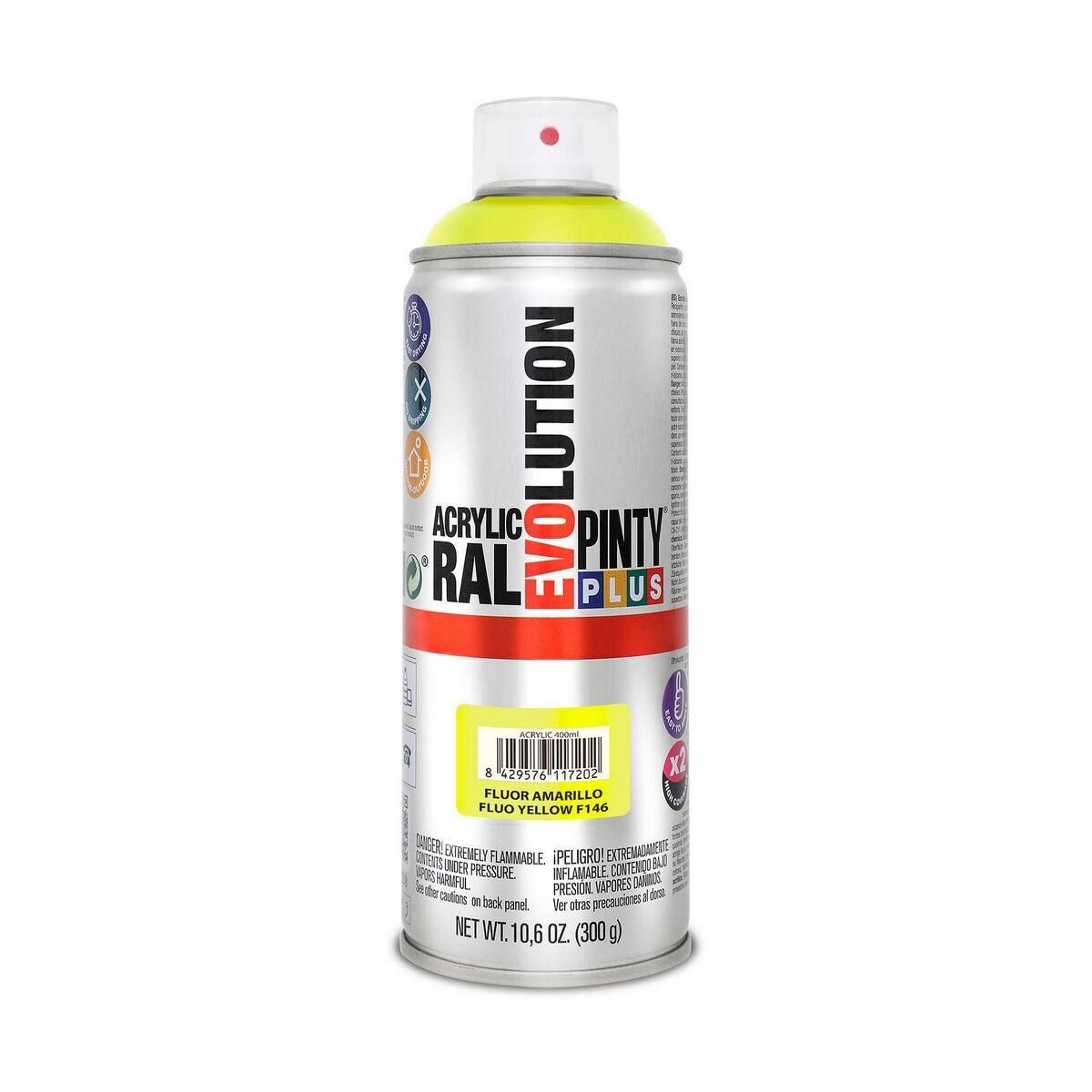 Spraymaling Pintyplus Evolution F146 400 ml Fluorescerende Gul